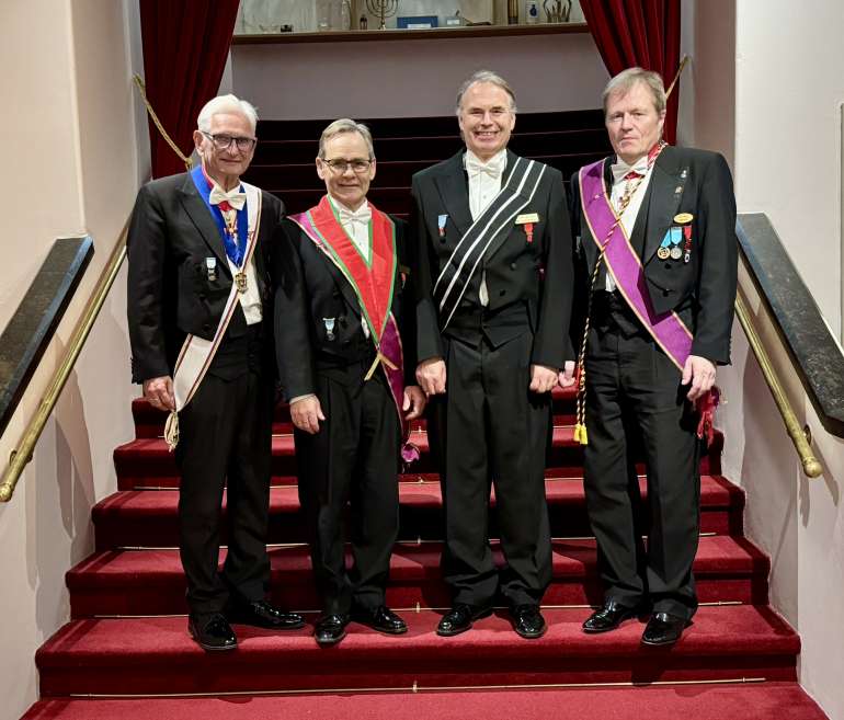 F.v: Egil H. Sjursen, Hans Kristian Rabben, Karl Åge Strand og Terje Wold.|||